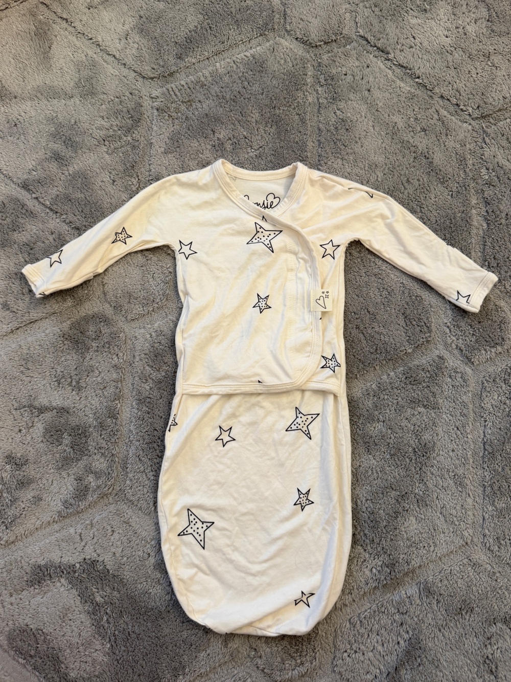 Bonsie skin skin babywear star gown 0-3 months